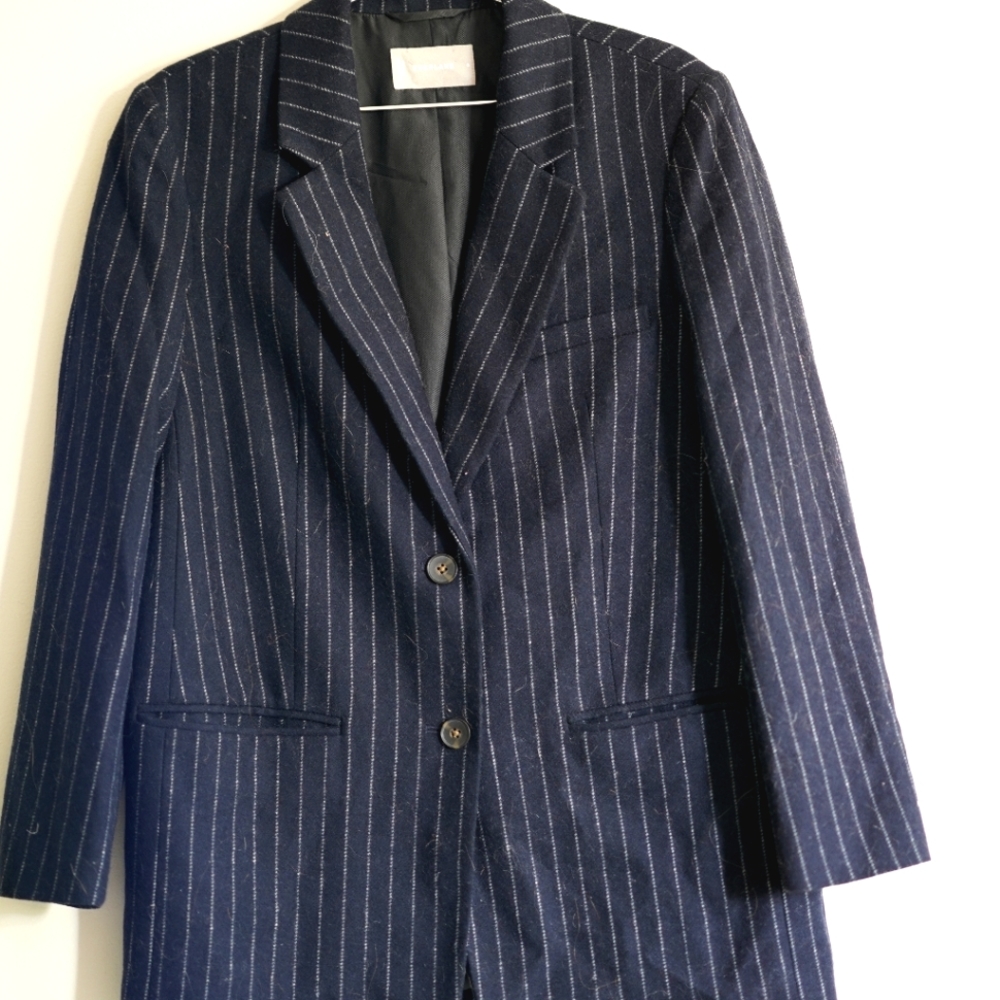 Everlane oversized pinstripe menswear blazer size 6